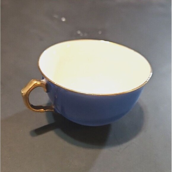 VTG Goldcastle Tea Cup Cobalt Blue Gold Rim/Handle Japan - Picture 6 of 6